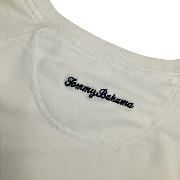 Tommy Bahama White Long Sleeve Top with Pineapple Sequin Design Size Small - Picture 4 of 11